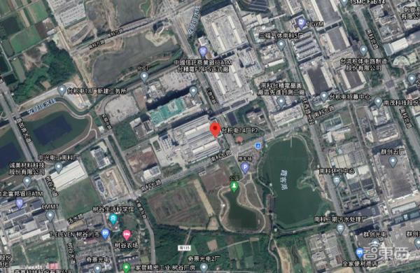 ▲台积电Fab14 P7厂区（来源：谷歌地图）
